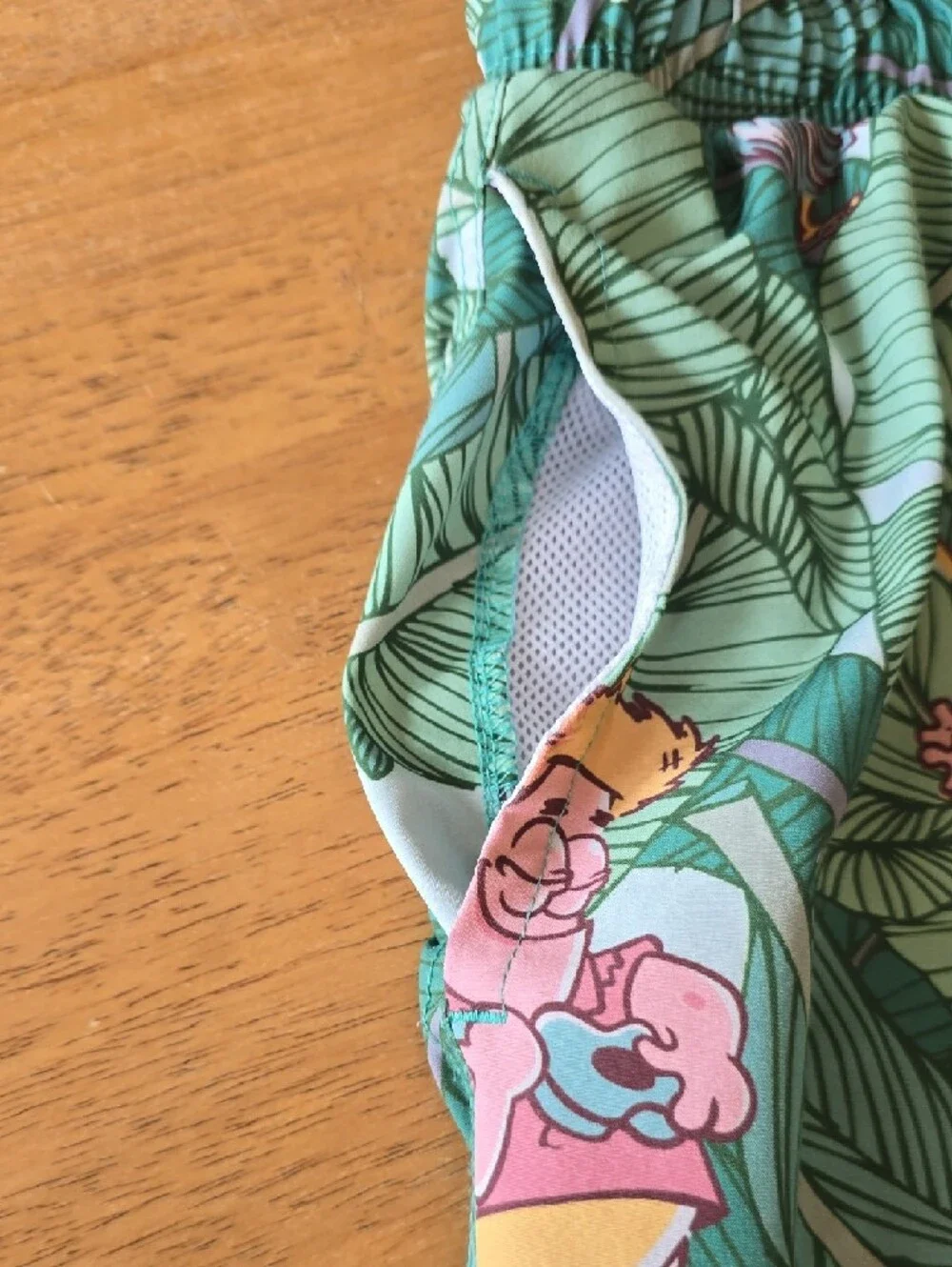 Nickelodeon | Men | Tropical Print | Swim Shorts | Sponge Bob | Green | Sz S